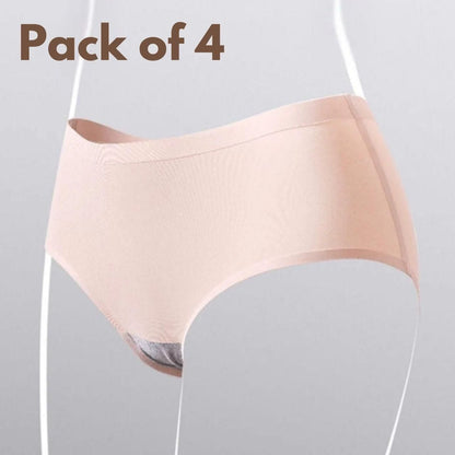 Womens Leak Proof Panties Personal Care (Pack of 4)